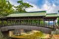 Ancient Sayabashi Bridge, Kotohira, Kagawa, Japan Royalty Free Stock Photo