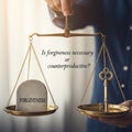 The Libra Dilemma: Forgiveness, Necessity or Danger After Abuse? Royalty Free Stock Photo