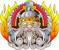 Scandinavian God Odin, illustration