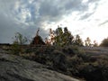 Karelia - Moss growing on the roof