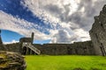 Ancient Scottish medieval buildings and beautiful landscape of traditional nature. Royalty Free Stock Photo