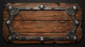 The ancient scratched wood bar icon makes a nice symbol for the medieval UI game. The wood bar icon has metal frame