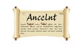 Ancient Scroll Paper Vintage Document History, vector design Generative AI Royalty Free Stock Photo