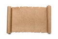 Ancient scroll of paper on a white background Royalty Free Stock Photo