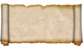 Ancient scroll of parchment. Royalty Free Stock Photo