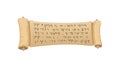 Ancient Scroll Text, Historical Document Papyrus, vector design Generative AI Royalty Free Stock Photo