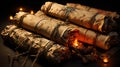 Ancient Scrolls. Old manuscripts