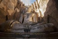 Ancient sculpture of a Buddha Phra Achana in the ruins of the Wat Si Chum. Sukhotai