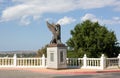 Ancient sculpture of a griffin in the Crimea