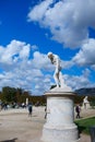 The ancient Sculpture in Jardin des Tuileries, Tuileries Garden Paris France Royalty Free Stock Photo