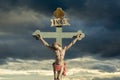 Jesus Christ INRI saviour of Christians Royalty Free Stock Photo