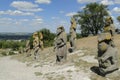 Ancient sculptures above the Kremenets in Izyum Ukraine