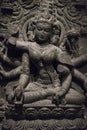 Indian Buddha sculpture in museum.