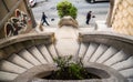 Ancient semi circular Comodo stone stairs