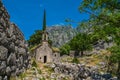 Ancient Serbian church ruins