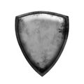Ancient shield on isolated white background. Concept shield for game,card or app Royalty Free Stock Photo