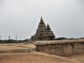 The ancient Shore temple in the historic archaeological site of Mamallapuram