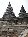 The ancient Shore temple in the historic archaeological site of Mamallapuram