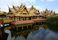 Partial view of Pavilion of the enlightened. Muang Boran, the Ancient City. Bangpoo. Samut Prakan province. Thailand