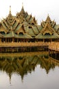 View of Pavilion of the enlightened. Muang Boran, the Ancient City. Bangpoo. Samut Prakan province. Thailand