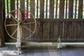 Ancient silk spinning machine from Chiangmai thailand