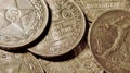 Ancient silver coins Royalty Free Stock Photo