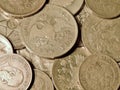 Ancient silver coins Royalty Free Stock Photo