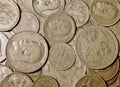 Ancient silver coins Royalty Free Stock Photo