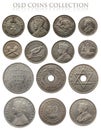 Ancient silver coins Royalty Free Stock Photo
