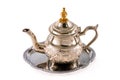 Ancient silver teapot Royalty Free Stock Photo