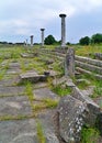 Columns in the Ancient site of Filipoi Royalty Free Stock Photo