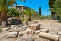 Ancient site of Gortyna. Crete, Greece Royalty Free Stock Photo
