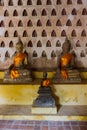 ancient sitting Buddha in Vientiane, Laos