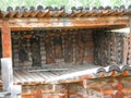 Ancient Slavic buildings in the open air