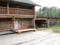 Ancient Slavic buildings in the open air