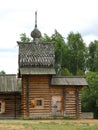 Ancient Slavic buildings in the open air