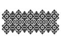 ancient slavic embroidery pattern. square seamless rhombuses