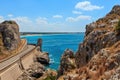 Beach Montagna Spaccata, Salento, Italy Royalty Free Stock Photo