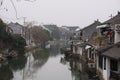 Ancient small chinese village close to Shanghai China