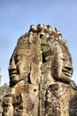 Ancient smile in Ankor Wat Royalty Free Stock Photo