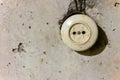 Ancient socket on a concrete wall Royalty Free Stock Photo