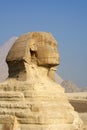 Ancient sphinx and Pyramid in Egypt Royalty Free Stock Photo