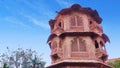 Ancient spiracle building of a fort with blue sky