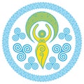 Ancient Spiral Goddess: This delicate Goddess represents the creative powers of the Divine Feminine, and the never ending circle o