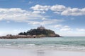 Ancient St Michael`s Mount castle in Cornwall England UK Royalty Free Stock Photo