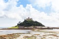 Ancient St Michael`s Mount castle in Cornwall England UK Royalty Free Stock Photo