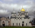 Ancient St. Sophia Cathedral is the oldest church in Russia 1045-1052 Royalty Free Stock Photo