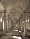 Ancient stables in the castle Royalty Free Stock Photo