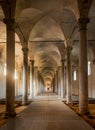 Ancient Stables, designed by Leonardo da Vinci, in Vigevano, Ita Royalty Free Stock Photo