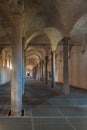 Ancient Stables, designed by Leonardo da Vinci, in Vigevano, Ita Royalty Free Stock Photo